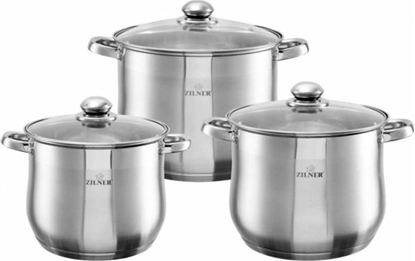 Изображение Zilner ZESTAW 3 GARNKÓW GASTRONOMICZNYCH 11/13/16L ZILNER ZL-7351