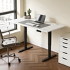 Picture of Adjustable Height Table Up Up Bjorn II Black, Table top L White