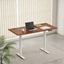 Picture of Adjustable Height Table Up Up Bjorn II White, Table top M Dark Walnut