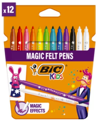Picture of Bic Felt tip pens Kids Magic 10+2 colours