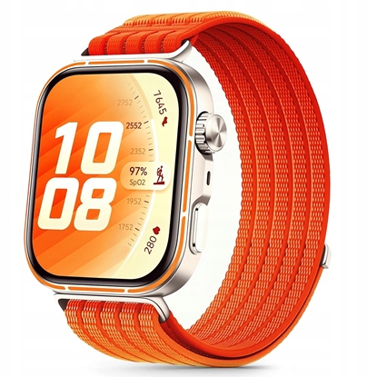 Attēls no 4kom.pl TECH-PROTECT NYLON HUAWEI WATCH FIT 3 / 4 / 4 PRO / 5 / 5 PRO ORANGE