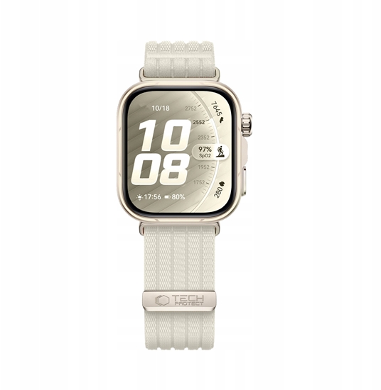 Picture of 4kom.pl TECH-PROTECT NYLON HUAWEI WATCH FIT 3 / 4 / 4 PRO / 5 / 5 PRO STARLIGHT