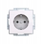 Attēls no ABB Gniazdo Schuko z przesonami ZONI biay 6620T-A07657 500 2CHT207657A4500