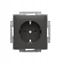 Picture of ABB Gniazdo Schuko z przesonami ZONI czarny matowy 6620T-A07657 237 2CHT207657A4237