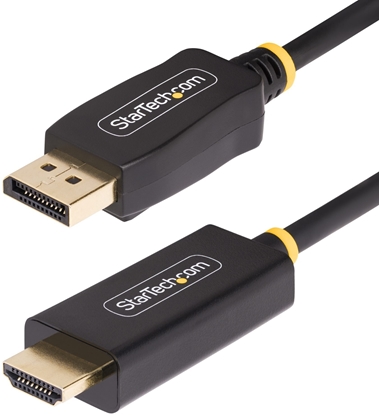 Изображение Adapter AV StarTech StarTech 1M-DP-HDMI-4K60-HDR adapter kablowy DisplayPort HDMI Typu A (Standard) Czarny