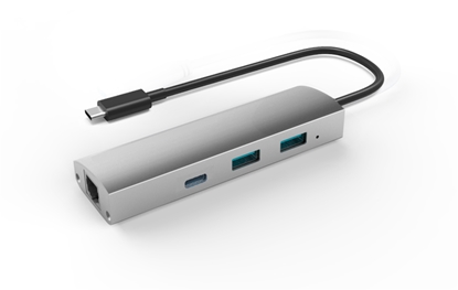 Attēls no Adapter US3.1 to 2-Port USB 3.0 + 1-Port USB 3.1 with Gigabit Ethernet