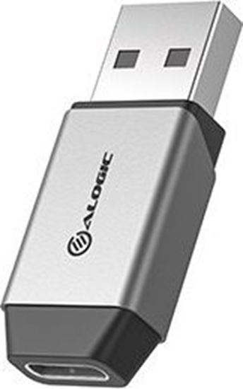 Picture of Adapter USB Alogic ULACMN-SGR USB-A - USB-C Srebrny  (ULACMN-SGR)