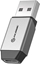 Attēls no Adapter USB Alogic ULACMN-SGR USB-A - USB-C Srebrny  (ULACMN-SGR)
