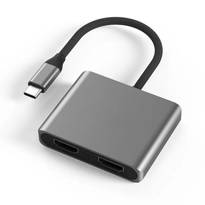 Attēls no Adapter USB Type-C - 2x HDMI 4K