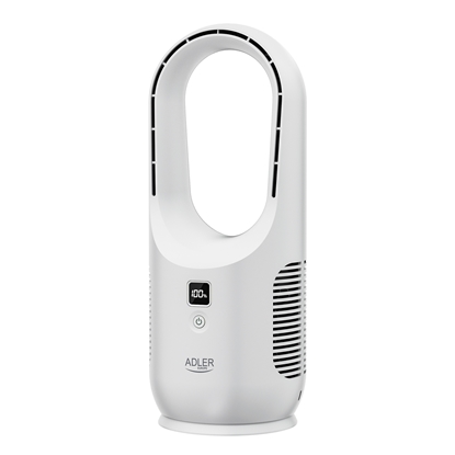 Изображение Adler Bladeless Rechargeable Fan | AD 7343 | Desk Fan | Diameter 14 cm | Number of speeds 3 | White