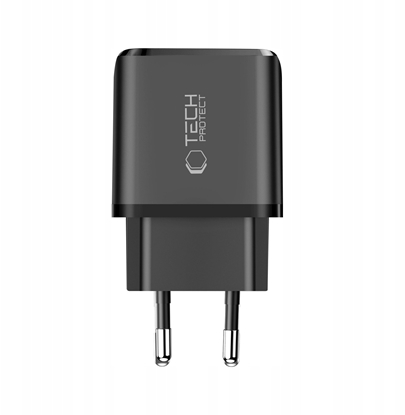 Attēls no adowarka PowerNeed TECH-PROTECT NCA65W-GAN 2-PORT NETWORK CHARGER PD 65W / QC3.0 czarny
