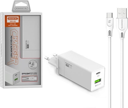 Attēls no adowarka Somostel SMS-A80 1x USB-A 1x USB-C 3 A (30349)