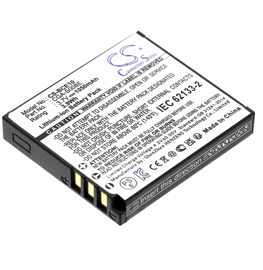 Изображение Akumulator Cameron Sino Akumulator Bateria Typ Panasonic Cga-s008 Cga-s008a Dmw-bce10 Ricoh Db-70 / Cs-bce10