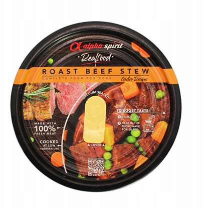 Изображение Alpha Spirit Alpha Spirit Karma mokra dla psa Real Food Beef Stew (dorosy) 280g (9szt/op)