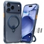 Attēls no Amazingthing TORRAS Ostand Spin Air - etui do iPhone 17 Pro kompatybilne z MagSafe (midnight blue) [N]