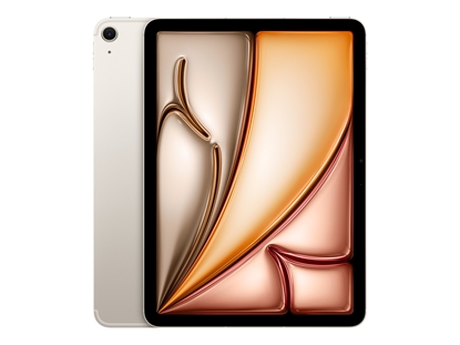 Изображение Apple | iPad Air Wi-Fi + Cellular | 11 " | Starlight | IPS | 2360 x 1640 pixels | Apple M3 | 8 GB | 512 GB | 3G | 4G | 5G | Wi-Fi | Front camera | 12 MP | Rear camera | 12 MP | Bluetooth | 5.3 | iPadOS | USB-C charging cable