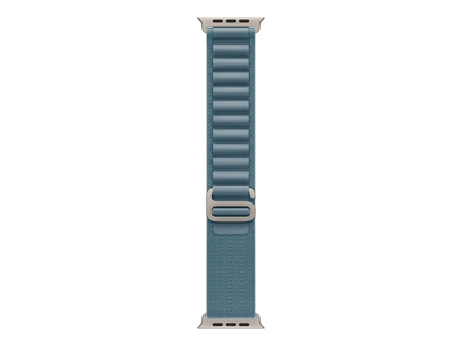 Attēls no Apple 49mm Light Blue Alpine Loop - Small - Natural Titanium Finish | Apple