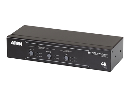 Picture of Aten | 2x2 True 4K HDMI Matrix Switch with Audio De-Embedder | VM0202HB