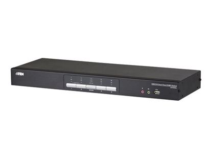 Picture of Aten | 4-Port USB DVI Dual Link Dual Display/Audio KVMP Switch | CS1644A