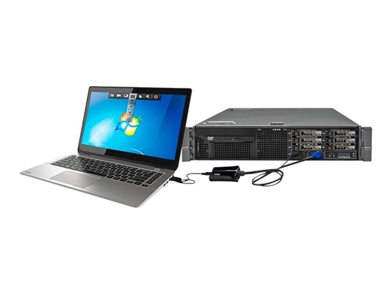Изображение Aten | Laptop USB KVM Console Crash Cart Adapter IT Kit | CV211CP1 | 1 x USB Mini Type B Female, 1 x USB Type A Male, 1 x VGA Male (Blue)