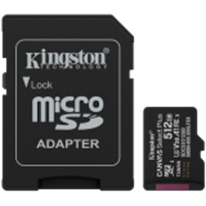 Изображение Atmiņas karte Kingston MicroSDXC 512GB Canvas Select Plus