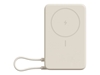 Изображение Ārēja baterija Xiaomi 10000mAh Bēšs Magnetic integrēts USB Type-C bezvadu