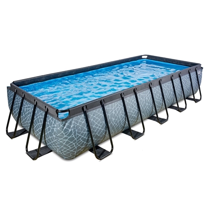 Picture of Baseins EXIT Stone 540x250x100cm ar smilšu filtru  - grey