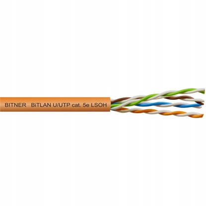 Attēls no BITNER Kabel UTP kat.5e U/UTP 4x2x0,5 LSOH Bitner 100m