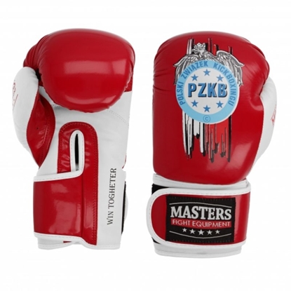 Attēls no Boksa cimdi Masters Rpu-PZKB 011001-02 10 oz - czerwony