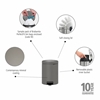 Picture of BRABANTIA atkritumu tvertne ar pedāli NewIcon, 5L, Mineral Concrete Grey