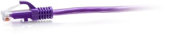 Picture of C2G 5ft (1.5m) Cat6a Snagless Unshielded (UTP) Slim Ethernet Network Patch Cable - Purple - Kabel do patchowania - RJ-45 (M) do RJ-45 (M) - 1.5 m - 4.8 mm - UTP - CAT 6a - uformowany, bez haka - fioletowy