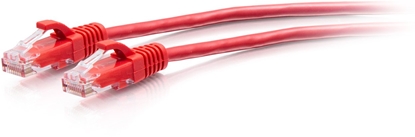 Attēls no C2G 5ft (1.5m) Cat6a Snagless Unshielded (UTP) Slim Ethernet Network Patch Cable - Red - Kabel do patchowania - RJ-45 (M) do RJ-45 (M) - 1.5 m - 4.8 mm - UTP - CAT 6a - uformowany, bez haka - Czerwony