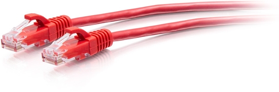 Picture of C2G 5ft (1.5m) Cat6a Snagless Unshielded (UTP) Slim Ethernet Network Patch Cable - Red - Kabel do patchowania - RJ-45 (M) do RJ-45 (M) - 1.5 m - 4.8 mm - UTP - CAT 6a - uformowany, bez haka - Czerwony