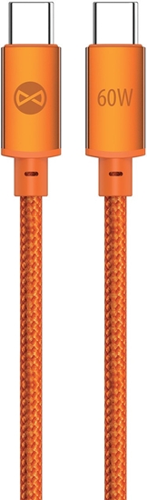 Picture of C2G Forever kabel Saffron USB-C - USB-C1,0 m 60W pomaraczowy