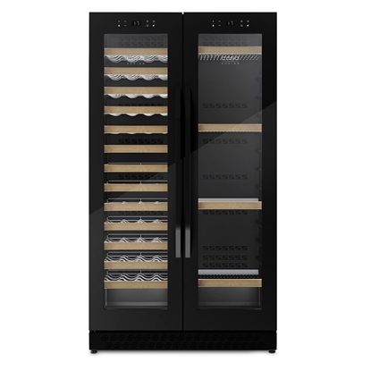 Attēls no Caso | Wine Cooler | WineChef Duo 122 | Energy efficiency class G | Free standing | Bottles capacity 122 | Black