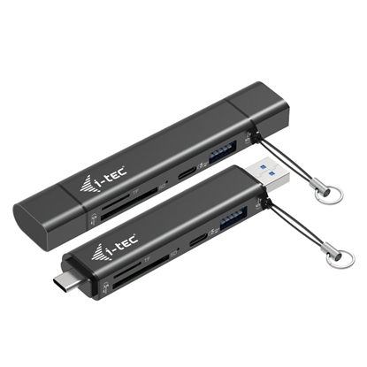 Изображение Czytnik kart USB-C/USB-A Dongle SD TF 2xUSB