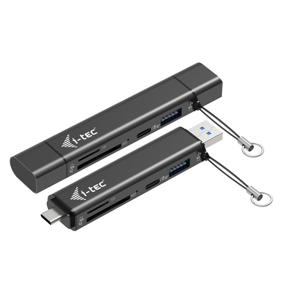 Изображение Czytnik kart USB-C/USB-A Dongle SD TF 2xUSB