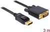 Изображение Delock Cable DisplayPort 1.3 male > DVI 24+1 male passive 3 m black