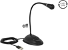 Изображение Delock USB Gooseneck Microphone with base and mute + on / off button