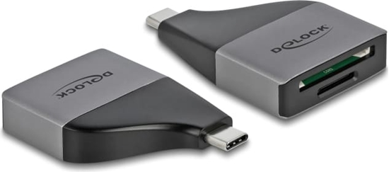 Picture of Delock USB Type-C™ Card Reader for SD / MMC + Micro SD memory cards – compact design