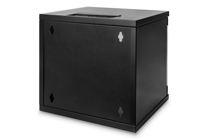 Изображение Digitus | Wall Mounting Cabinet | DN-10-06U-B | IP protection class: IP20; Front door: Glass door, single opening; Cabinet type: Wall mounting cabinet; Depth: 300 mm; Load capacity: 30 kg | Black