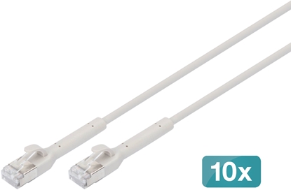 Attēls no Digitus krosowy ktowy CAT 6A F-FTP mied 0,5 m szary 10 szt. (DK-1632-A-005B-10)