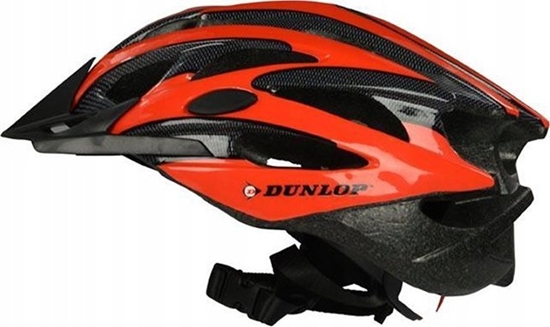 Picture of Dunlop Dunlop - Kask rowerowy regulowany MTB r. M 55-58 cm (czerwono-czarny)
