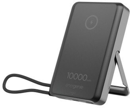 Изображение Enerģijas krātuve Gembird 15W Magnetic wireless 10000 mAh Black 20W PD Stand