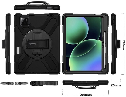 Picture of Etui na tablet Crong Defender Plus - Pancerne etui Xiaomi Pad 8 / 8 Pro / Pad 7 / 7 Pro 11.2" (czarny)