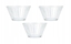 Изображение Excellent Houseware Miseczki 11,5 cm 270 ml Szko 3 szt do Zmywarki EXCELLENT HOUSEWARE