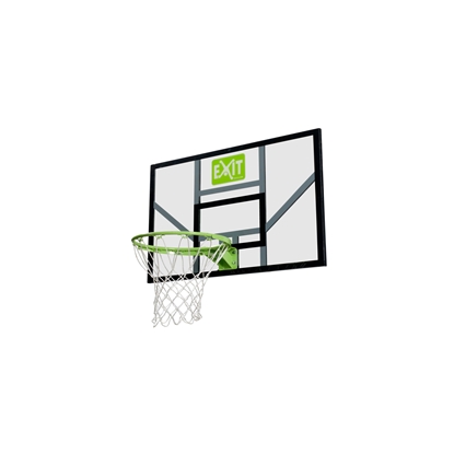 Attēls no EXIT Galaxy basketbola aizmugure ar stīpu un tīklu - zaļa/melna