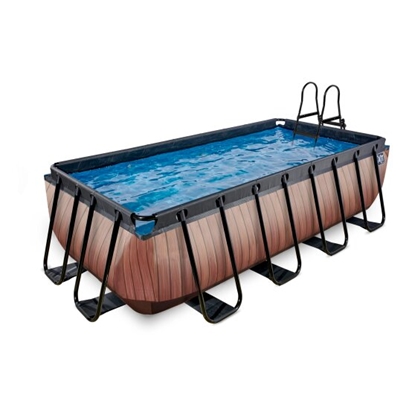 Изображение EXIT Koka baseins 400x200x100cm ar filtra sūkni - brūns