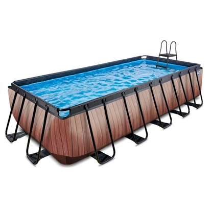 Изображение EXIT Koka dizaina baseins 540x250x122 cm ar filtra sūkni – brūna