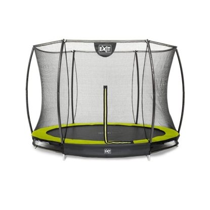 Изображение EXIT Silhouette zemē ierokamais batuts ø244cm ar drošības tīklu - Zaļa